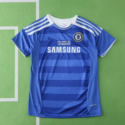 Chelsea 2012 Champions League Final Home Retro Kids Football Jersey Kit