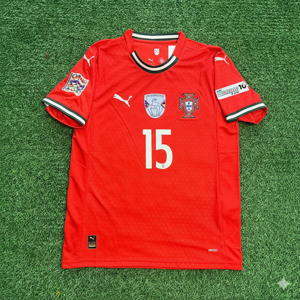João Neves Portugal UEFA Nations League Winner Red Football Jersey