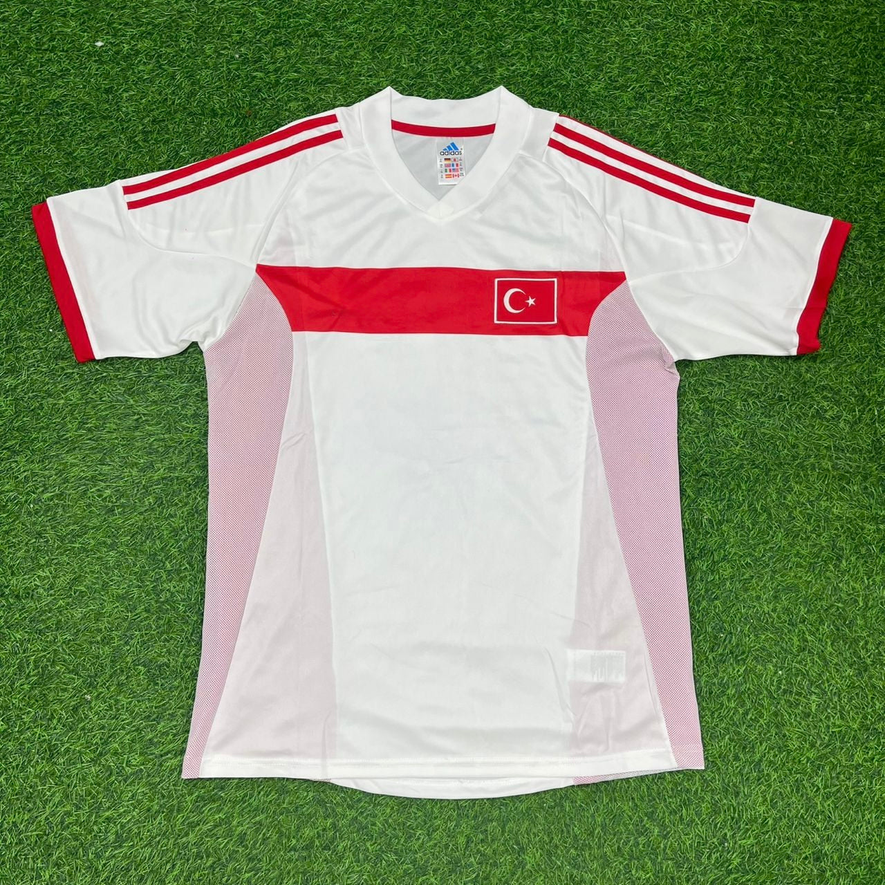 Turkey Türkiye World Cup 2002 White Retro Football Jersey