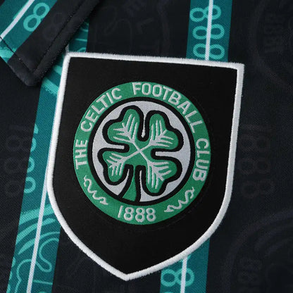 Celtic F.C 92/93 Season Black Away Retro Football Jersey