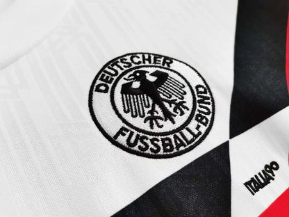 Saison 1990 Deutschland aweiß Germany 90 Retro Football Jersey Kit