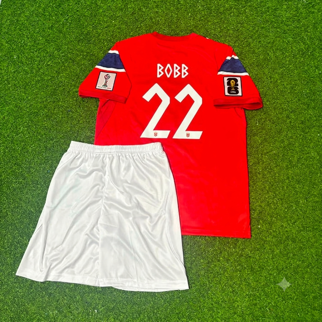 Norway World Cup 2026 Oscar Bobb Kids Football Jersey