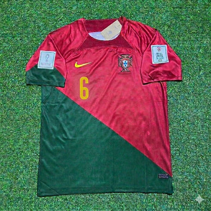 Portugal World Cup 2022 João Palhinha #6 Home Retro Football Jersey