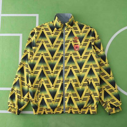 Arsenal Retor 1992/93 Yellow Both Sides Windbreaker