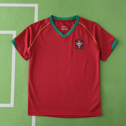 Portugal 2006 Season Home Kids Retro Football Jersey