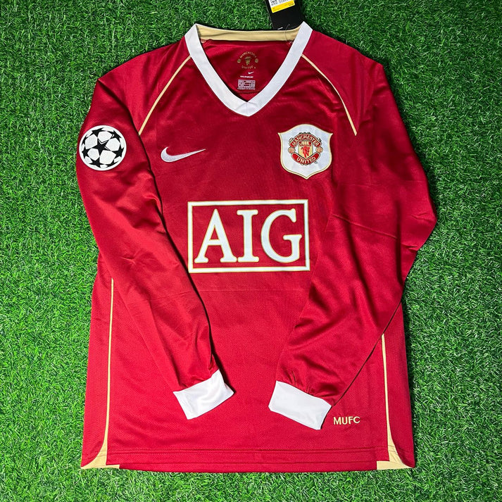 Carlos Tevez #32 Manchester United 2006 2007 Red Golden Football Jersey