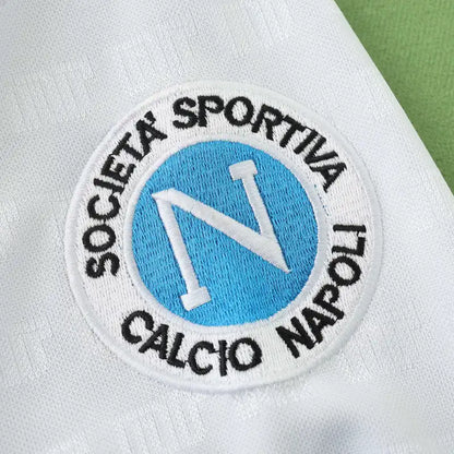 91/93 Season S.S.C Napoli Away White Retro Football Jersey