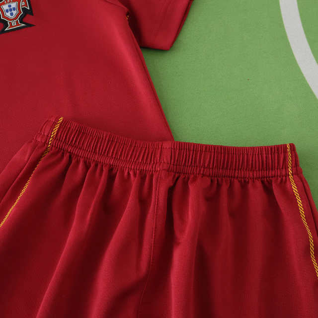 Portugal 2006 Season Home Kids Retro Football Jersey