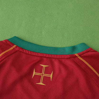 Portugal 2006 Season Home Kids Retro Football Jersey