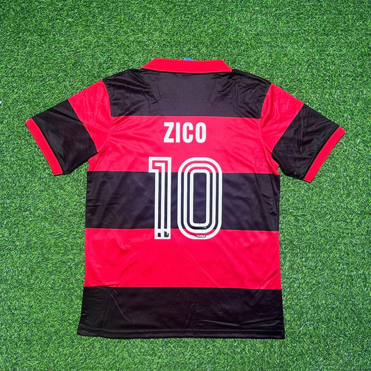 Zico Flamengo Retro Brazil Season Retro Football Jersey Kit