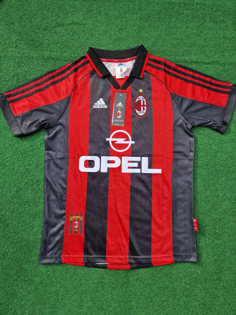 Alessandro Costacurta 5- AC Milan 1999 Retro Football Jersey Kit