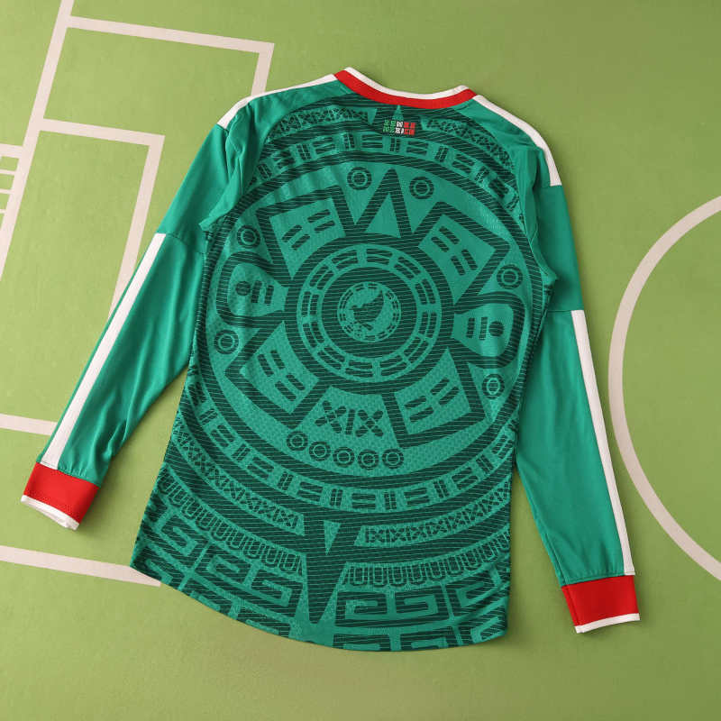 Mexico World Cup 2026 Home Long Sleeve Football Jersey