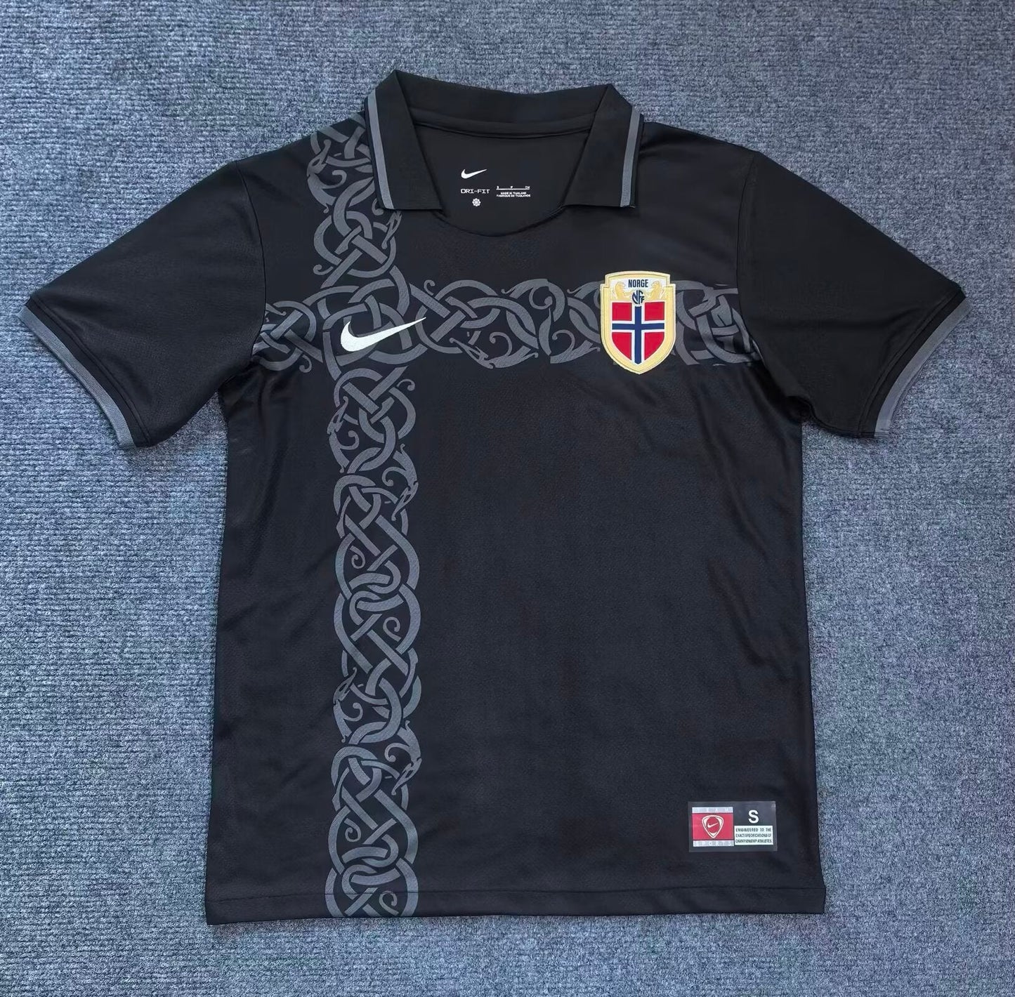 Norway World Cup 2026 Black Football Jersey