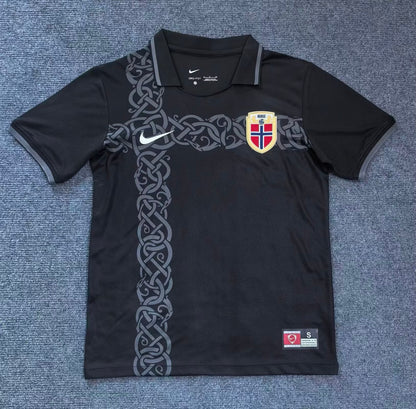 Norway World Cup 2026 Black Football Jersey