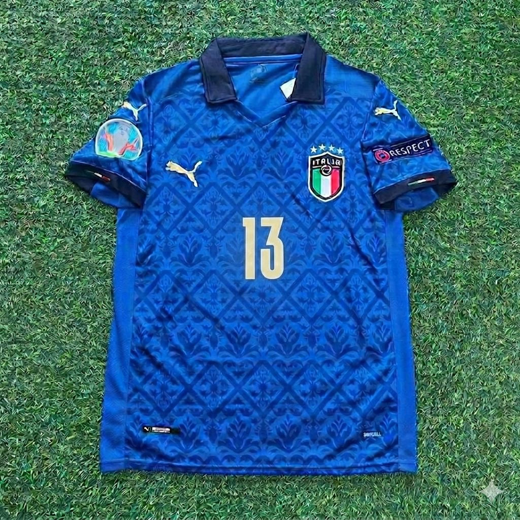 Italy EURO 2020 Emerson #13 Final Retro Football Jersey