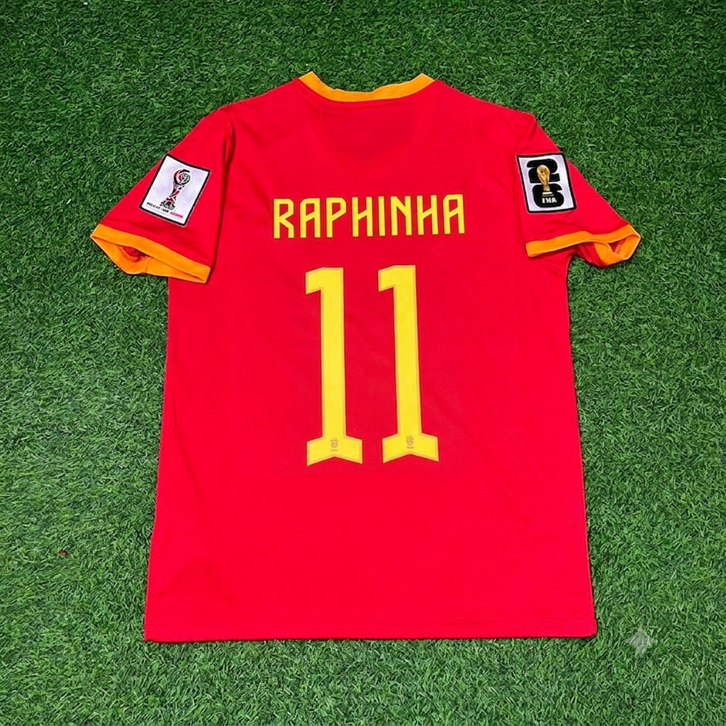 Raphinha #11 Brazil 2026 World Cup Red Jersey Trikot