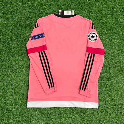 Juventus Pink Retro 2015-2016 Pink Football Jersey