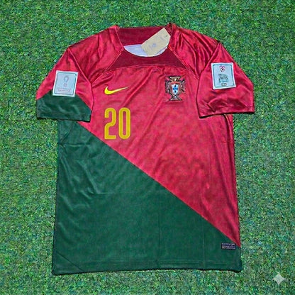 Portugal World Cup 2022 João Cancelo #20 Home Retro Football Jersey