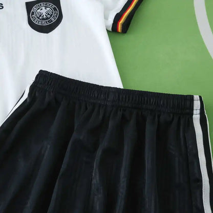 Germany Deutschland 1996 Home Retro Kids Football Jersey Kit