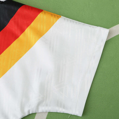 Germany World Cup 1990 Rudi Völler Deutschland Retro Football Jersey - Deutschland Retro- WM 1990