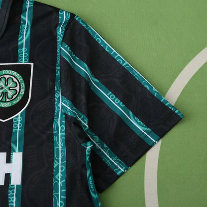 Celtic F.C 92/93 Season Black Away Retro Football Jersey