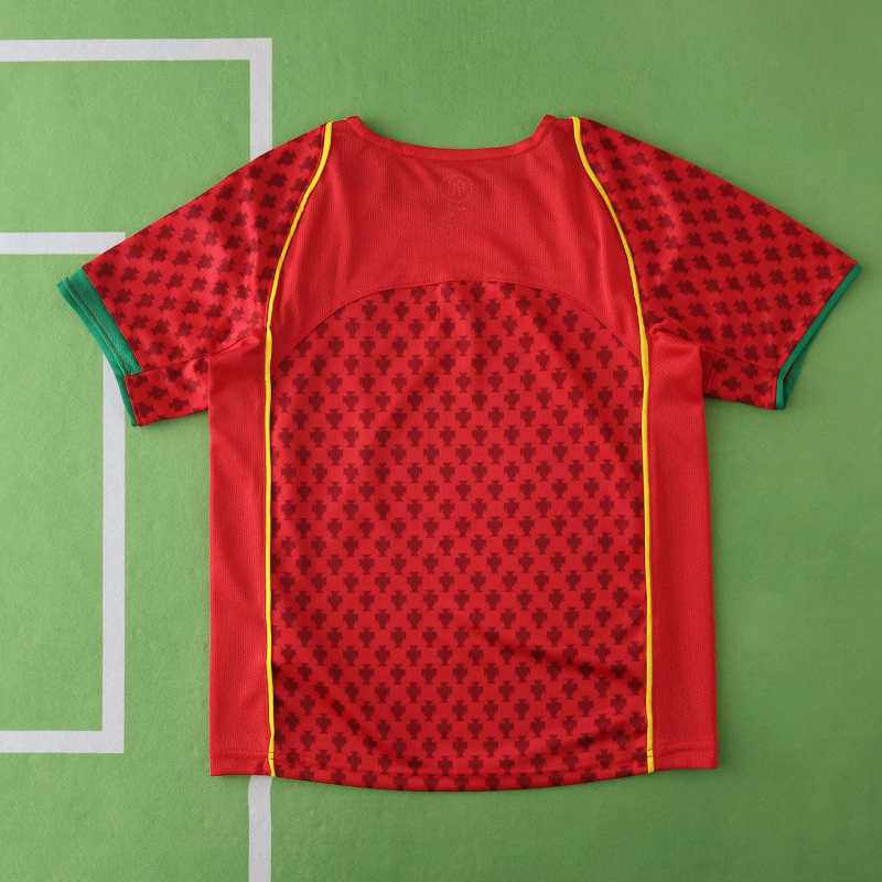 Portugal 2004 Season Home Kids Retro Football Jersey
