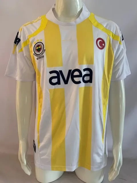 White Fenerbahçe 2007-2008 Retro Kit Jersey – | Trikot | Maillot Soccer Kit