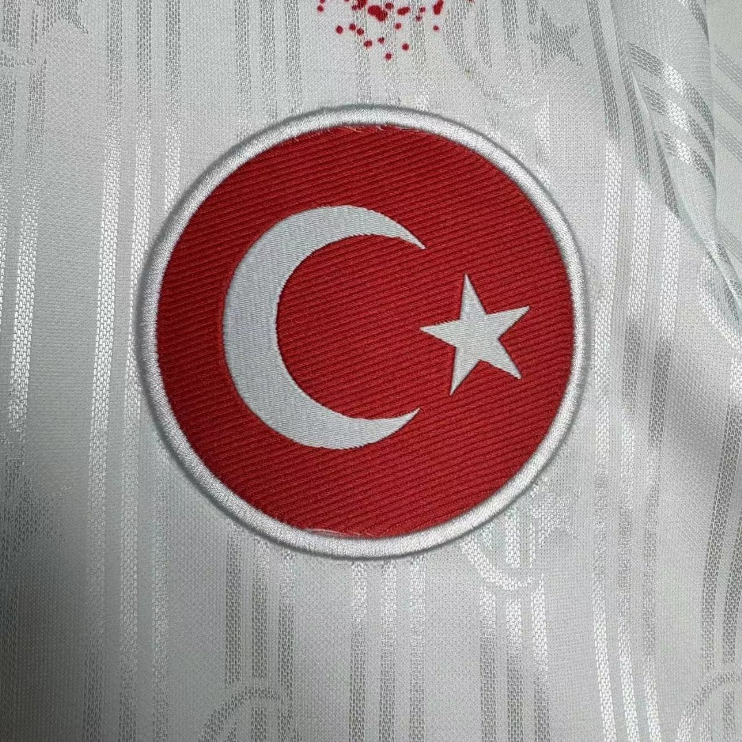 Arda Güler Türkiye Turkey White Nostalgic Retro Football Jersey Kit