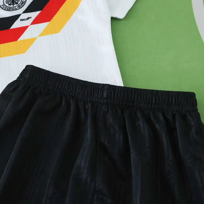 Germany Deutschland 1990 Home Retro Kids Football Jersey Kit
