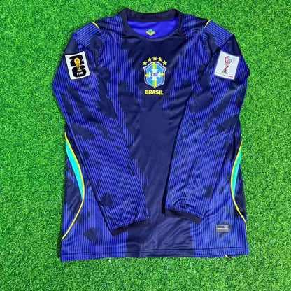 Matheus Cunha #9 Brazil 2026 World Cup Sleeve Blue Away Jersey Trikot
