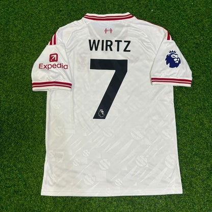 Florian Wirtz #7 Liverpool 2027 White Away Football Jersey