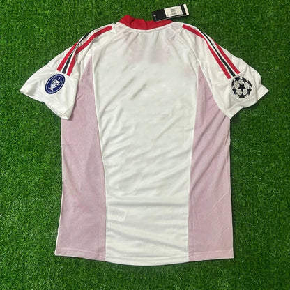 AC Milan 2003 Champions League Final Old Trafford White Retro Football Jersey