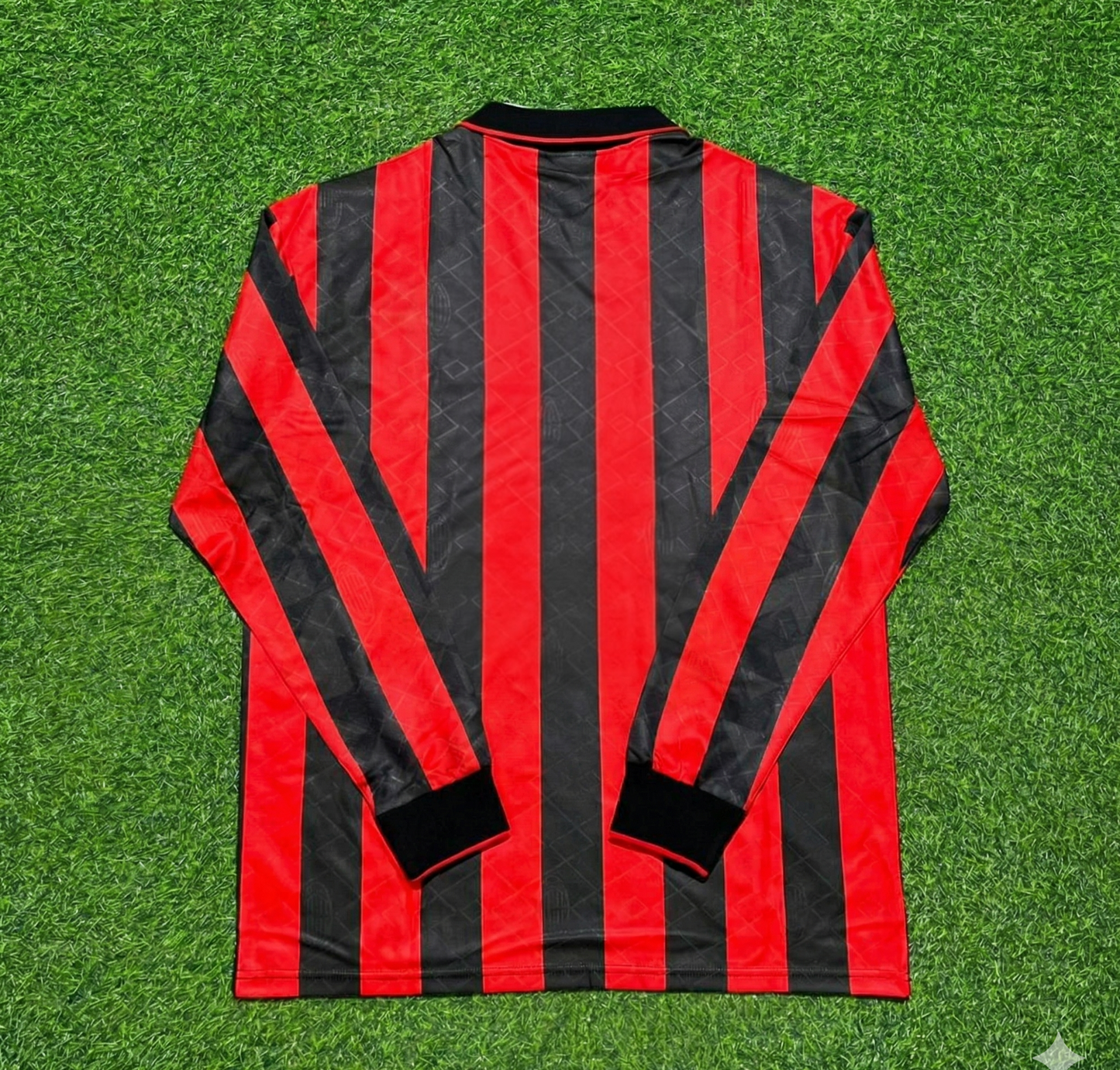 AC Milan 1993 1994 Home Long Sleeve Retro Football Jersey