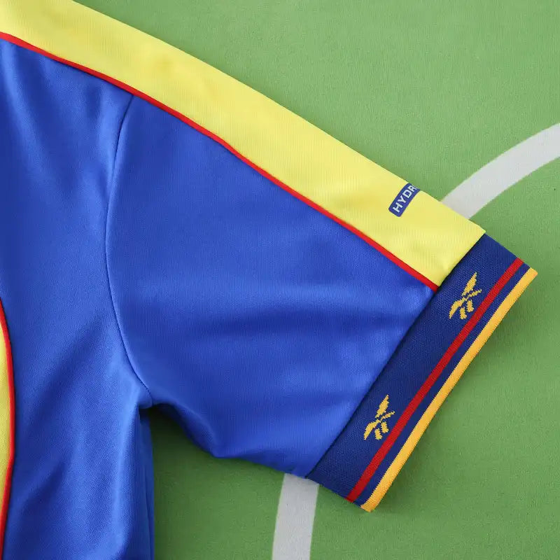 Colombia 2001 Home Field Yellow Retro Football Jersey