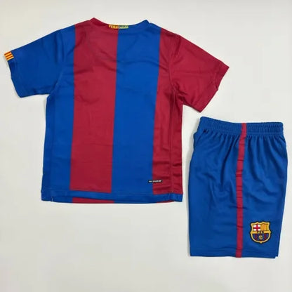 Barcelona 2006 07 Home Kids Football Jersey