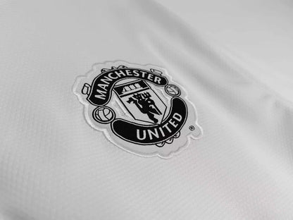 Manchester United 2012-2013 White Away Black Retro Fan Version Jersey