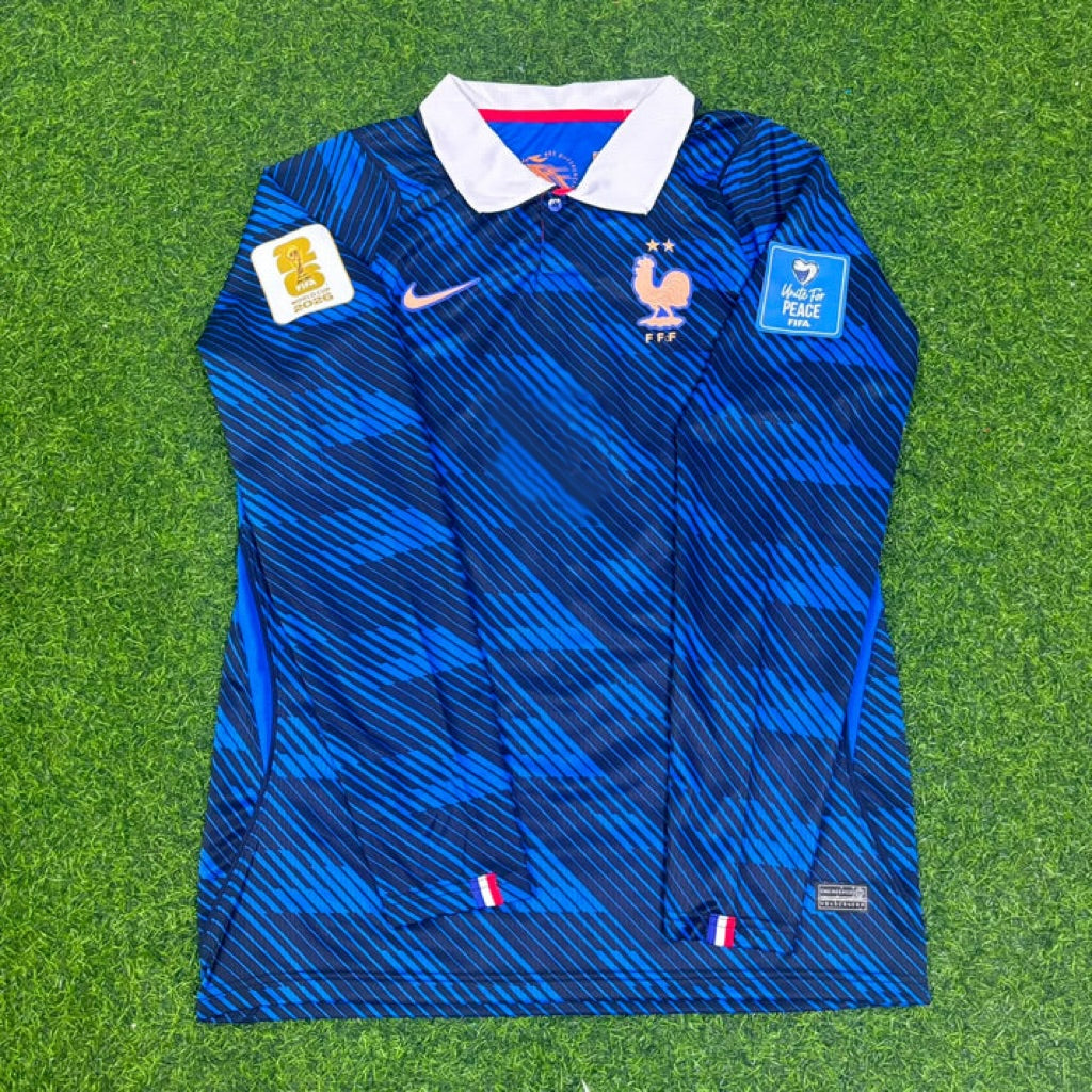 France World Cup 2026 Aurélien Tchouaméni #8 Home Long Sleeve Football Jersey