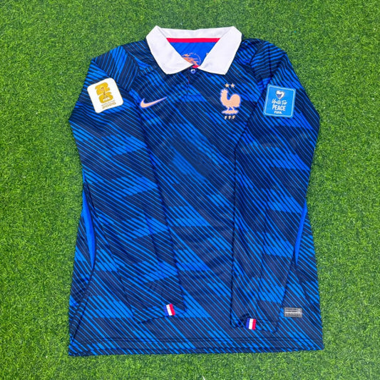 France World Cup 2026 Aurélien Tchouaméni #8 Home Long Sleeve Football Jersey