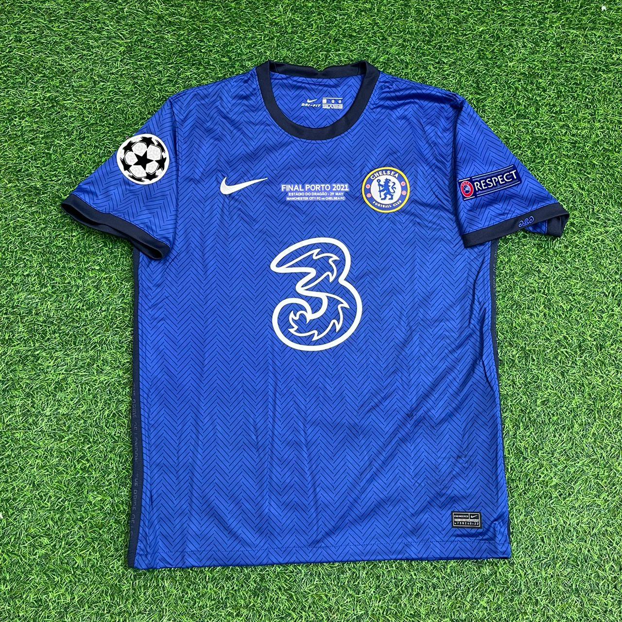 Antonio Rudiger 2- Chelsea 2021 Champions League Final Blue Retro Football Jersey Collection