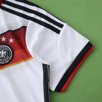 Germany World Cup 2014 Deutschland White Retro Kids Football Jersey Kit