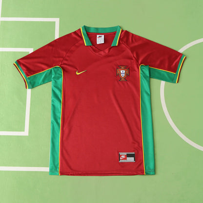 98 Season Portugal Home Football Jersey