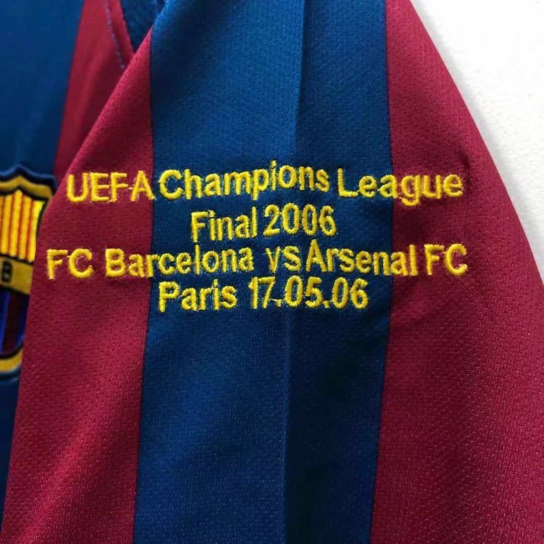 Deco Barcelona 2006 Final Retro Short Sleeve Football Jersey Kit