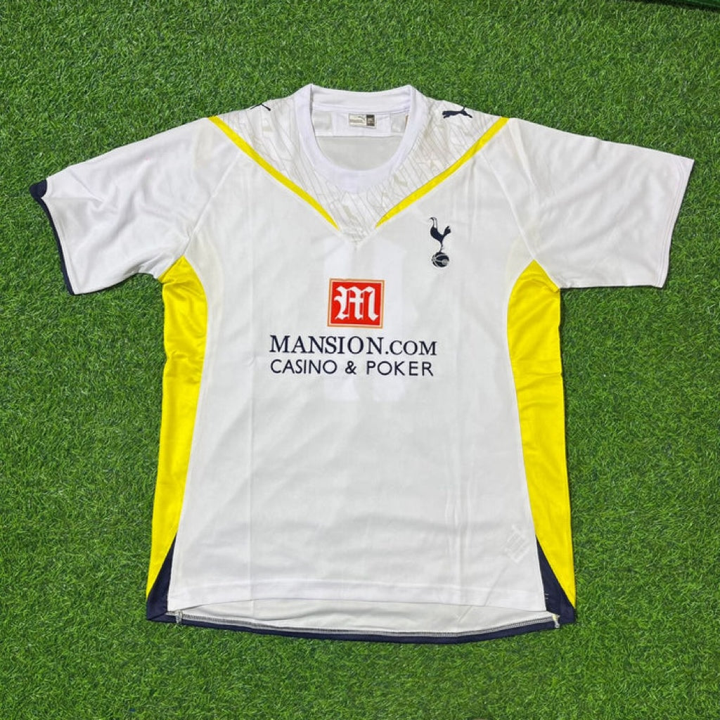 Tottenham 2009 2010 White Retro Football Jersey Kit