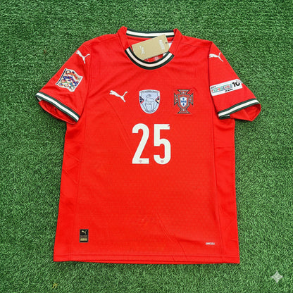 Nuno Mendes Portugal UEFA Nations League Winner Red Football Jersey