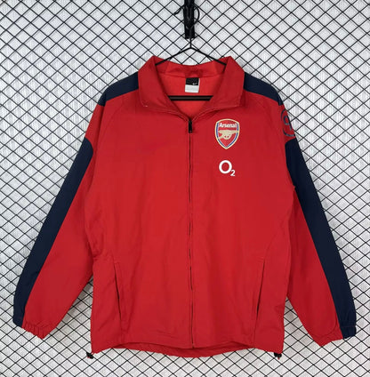 Arsenal 2004/2005 Red Retro Windbreaker Jacket Jersey