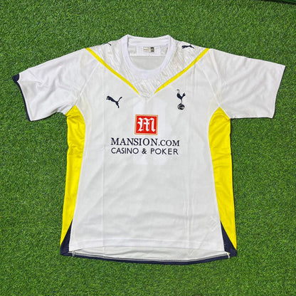 Peter Crouch #15 Tottenham 2009 2010 White Retro Football Jersey Kit