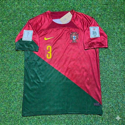 Portugal World Cup 2022 Pepe #3 Home Retro Football Jersey