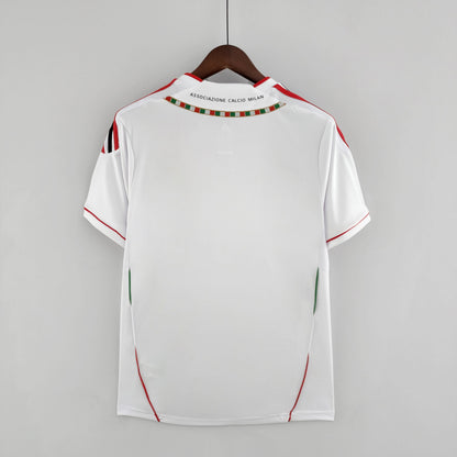 AC Milan 2011/2012 White Away Retro Football Jersey