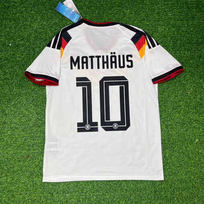 Lothar Matthäus Germany White Home Football Jersey Kit