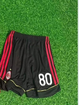 Milan 2009-11 Retro Black Shorts Football Jersey
